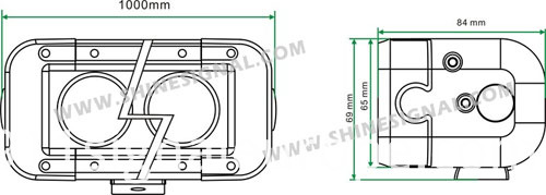 Auto Accessories LED Exterior Light (SC10-24 240W)